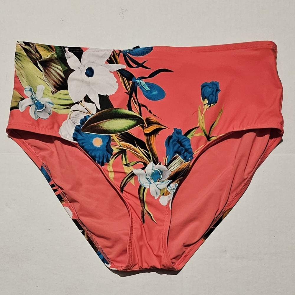 Women's Orange Jantzen Brand Swim Bottoms